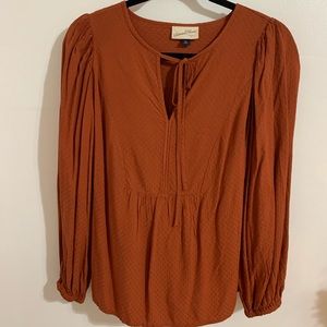 Orange blouse